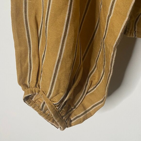 Zara crochet striped cotton long sleeve boho blouse size small - Picture 6 of 8